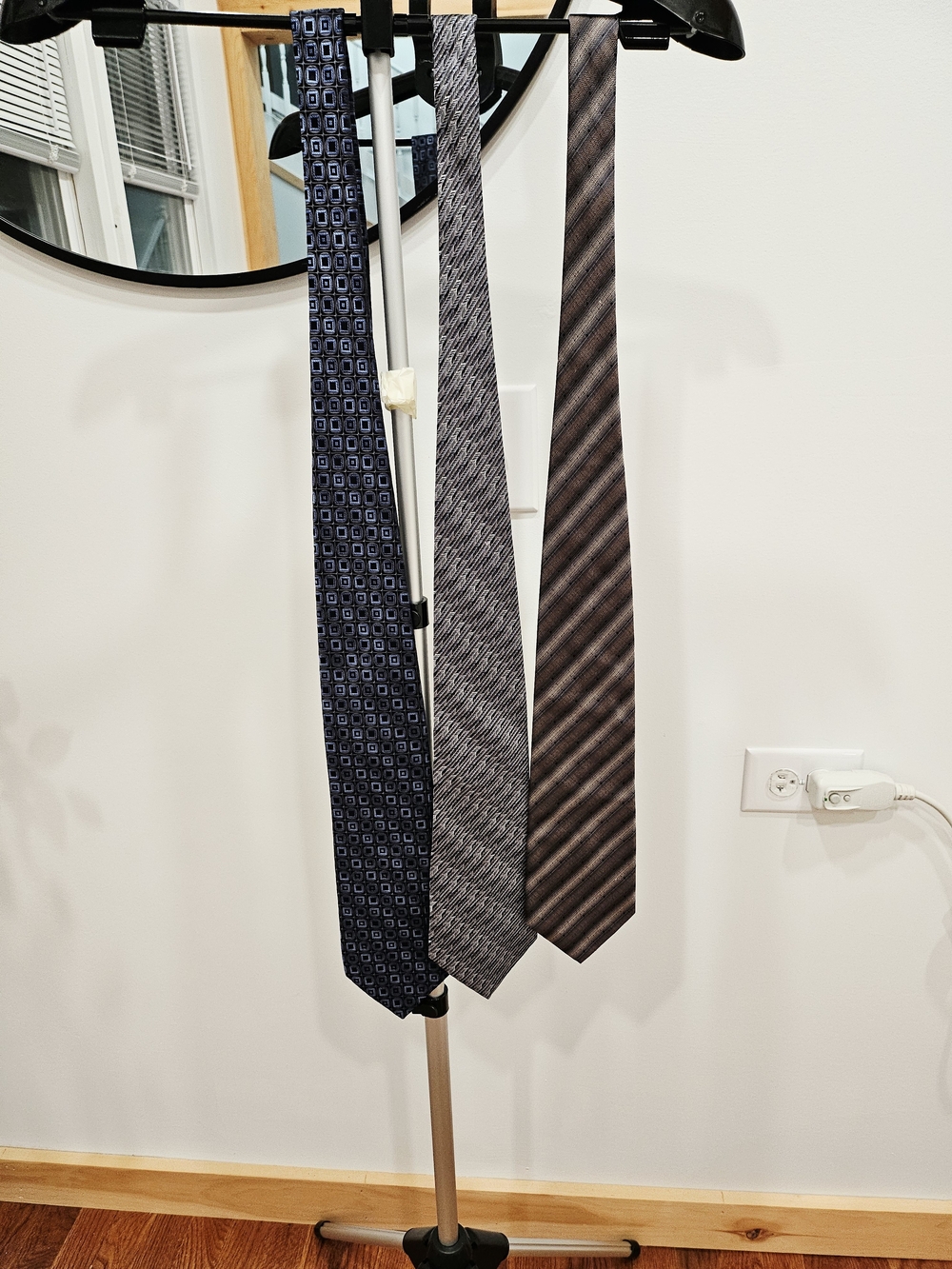 Joseph & Feiss Trio: Blue, Gray, Brown Patterned Neckties
